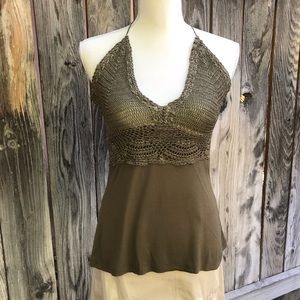 Boho / Festival Crochet Halter Top | Small